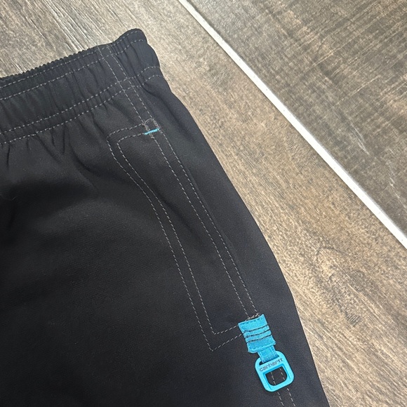 Carhartt Black Scrub Pants with Blue Accents - Picture 3 of 4